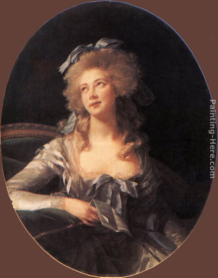 Portrait of Madame Grand painting - Elisabeth Louise Vigee-Le Brun Portrait of Madame Grand art painting